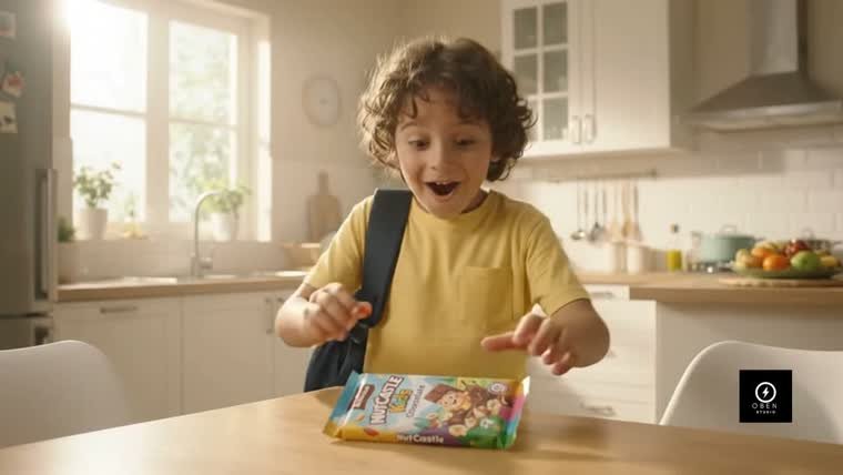 Frame from an OBEN Studio food and beverage ad